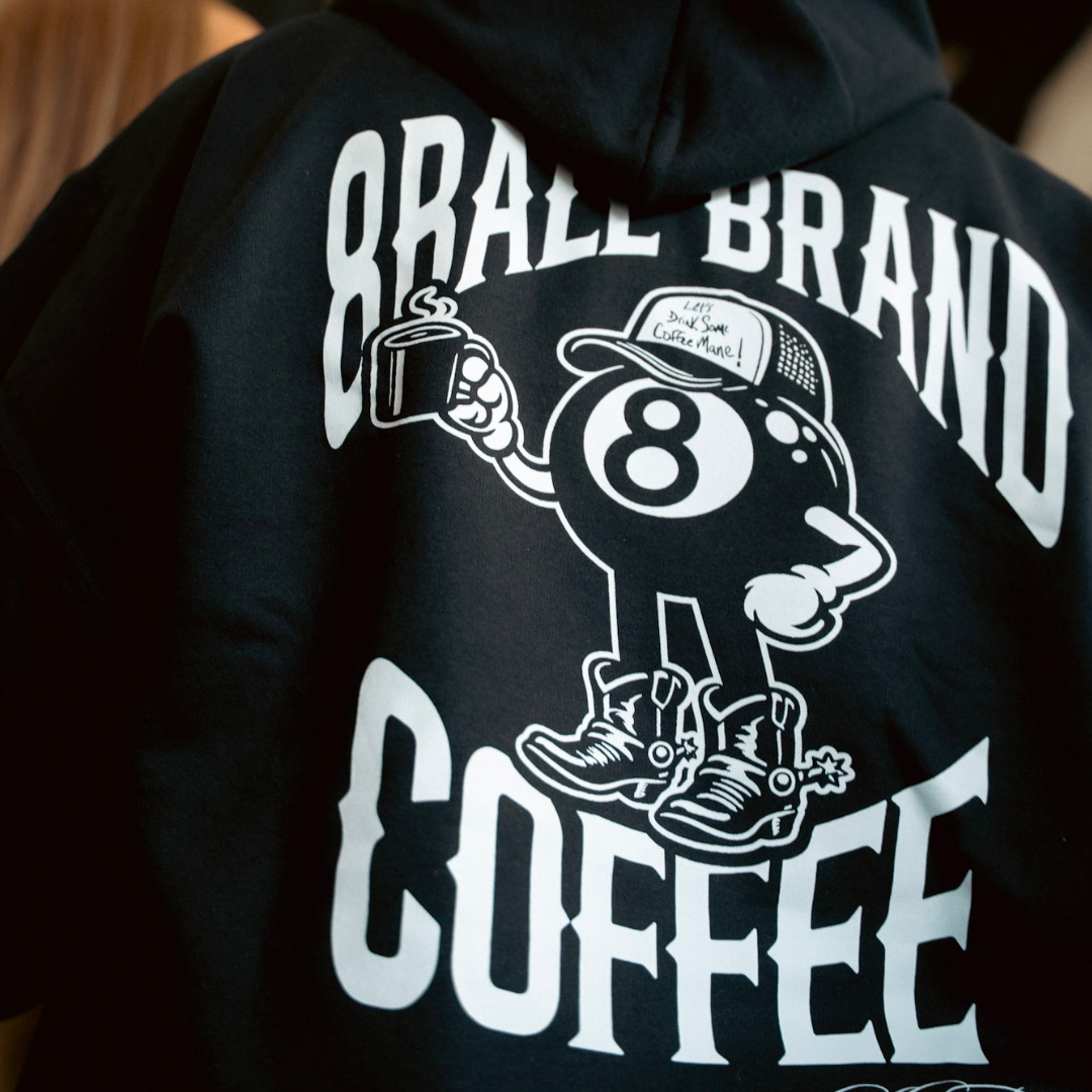 8Ball Brand Coffee Signature Hoodie - Black
